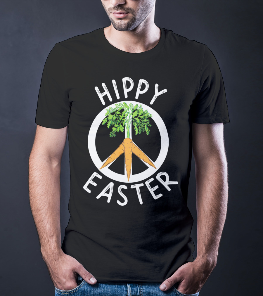Hippy Easter Peace Carrot Boho T-Shirt