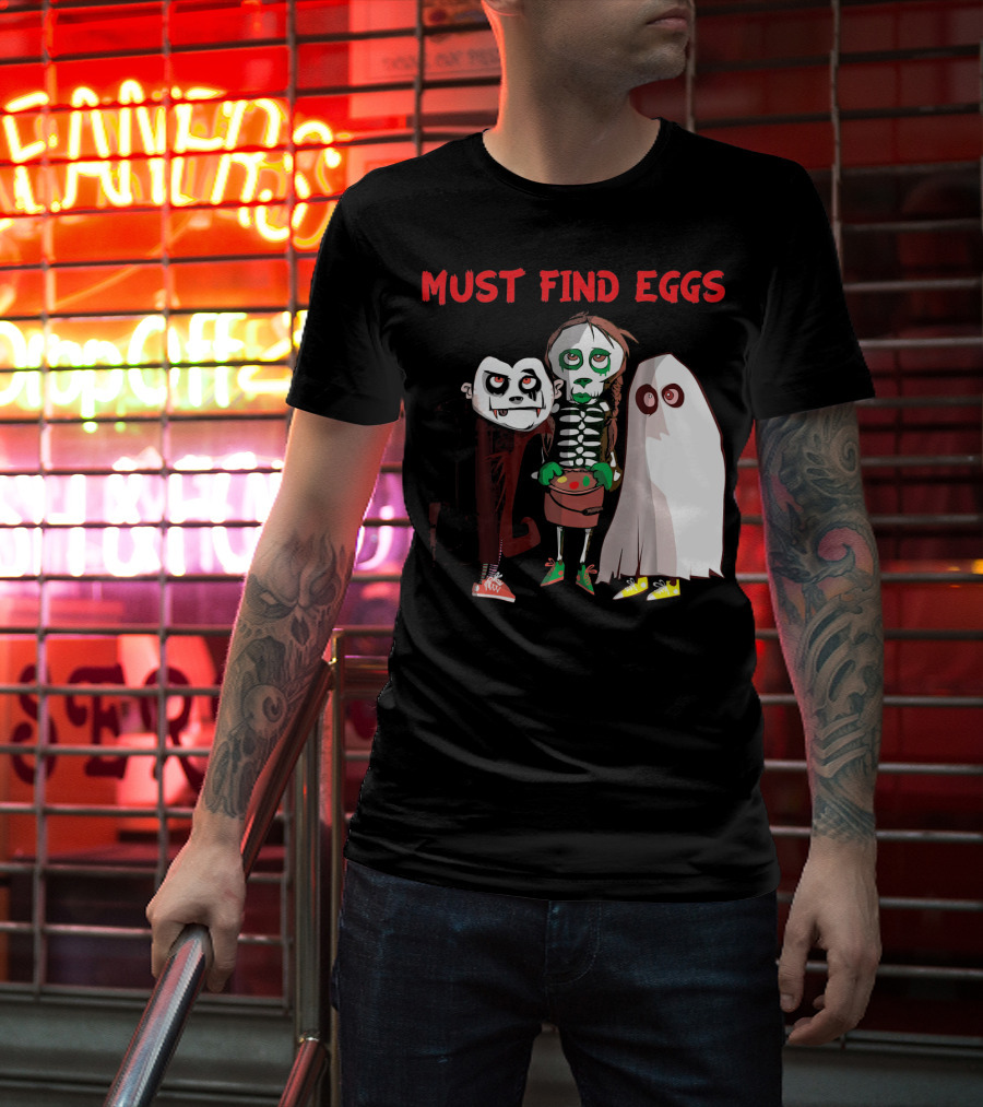 Must Find Eggs Funny Zombies Searching For Easter T-Shirt