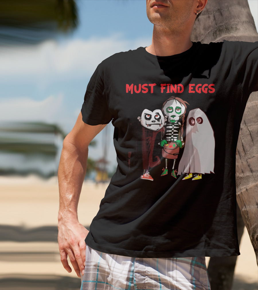 Must Find Eggs Funny Zombies Searching For Easter T-Shirt
