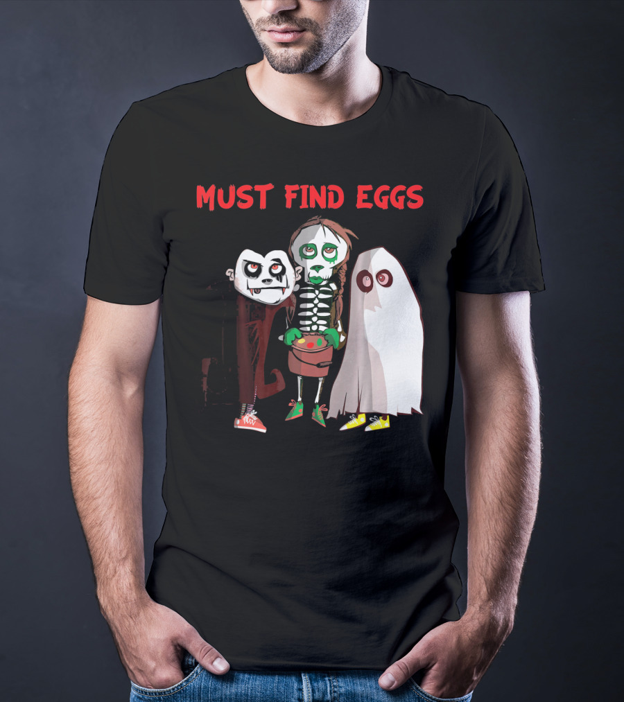 Must Find Eggs Funny Zombies Searching For Easter T-Shirt