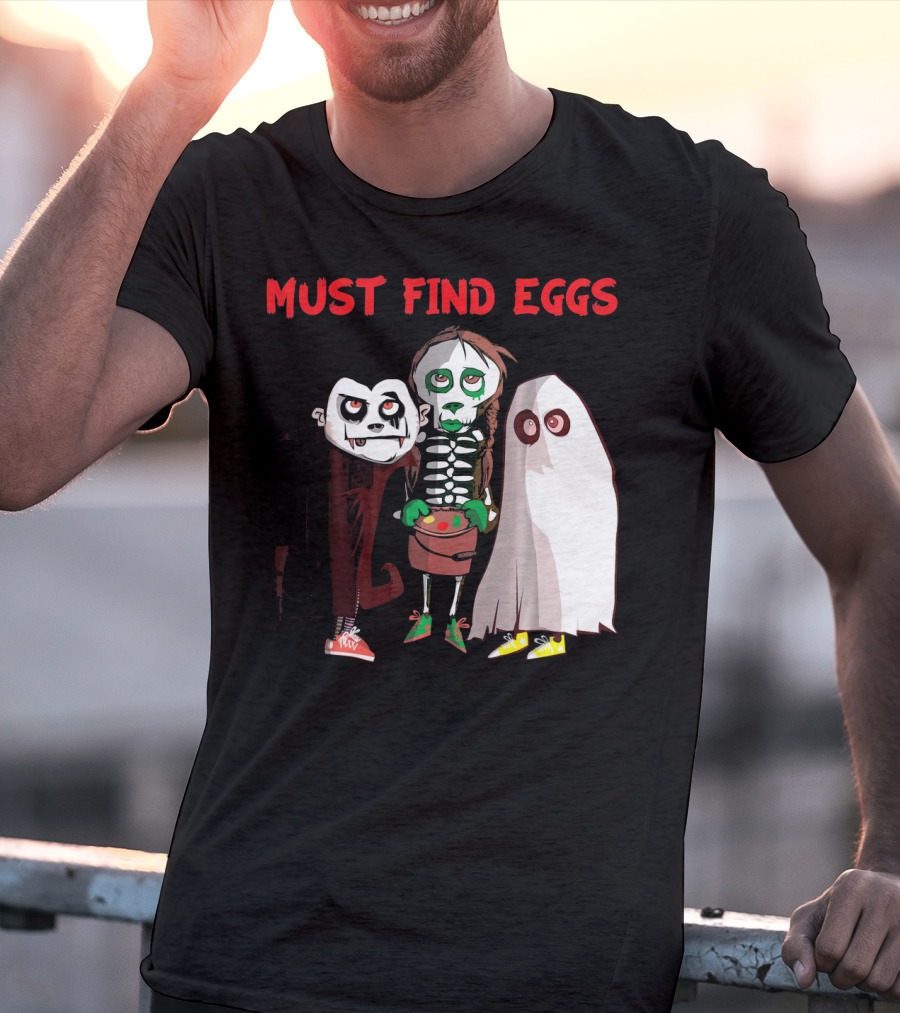 Must Find Eggs Funny Zombies Searching For Easter T-Shirt