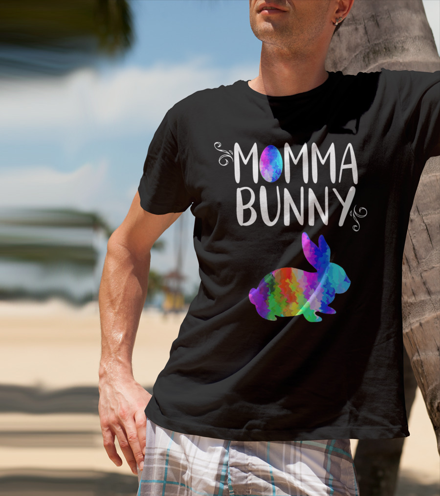 Momma Bunny Rainbow T-Shirt