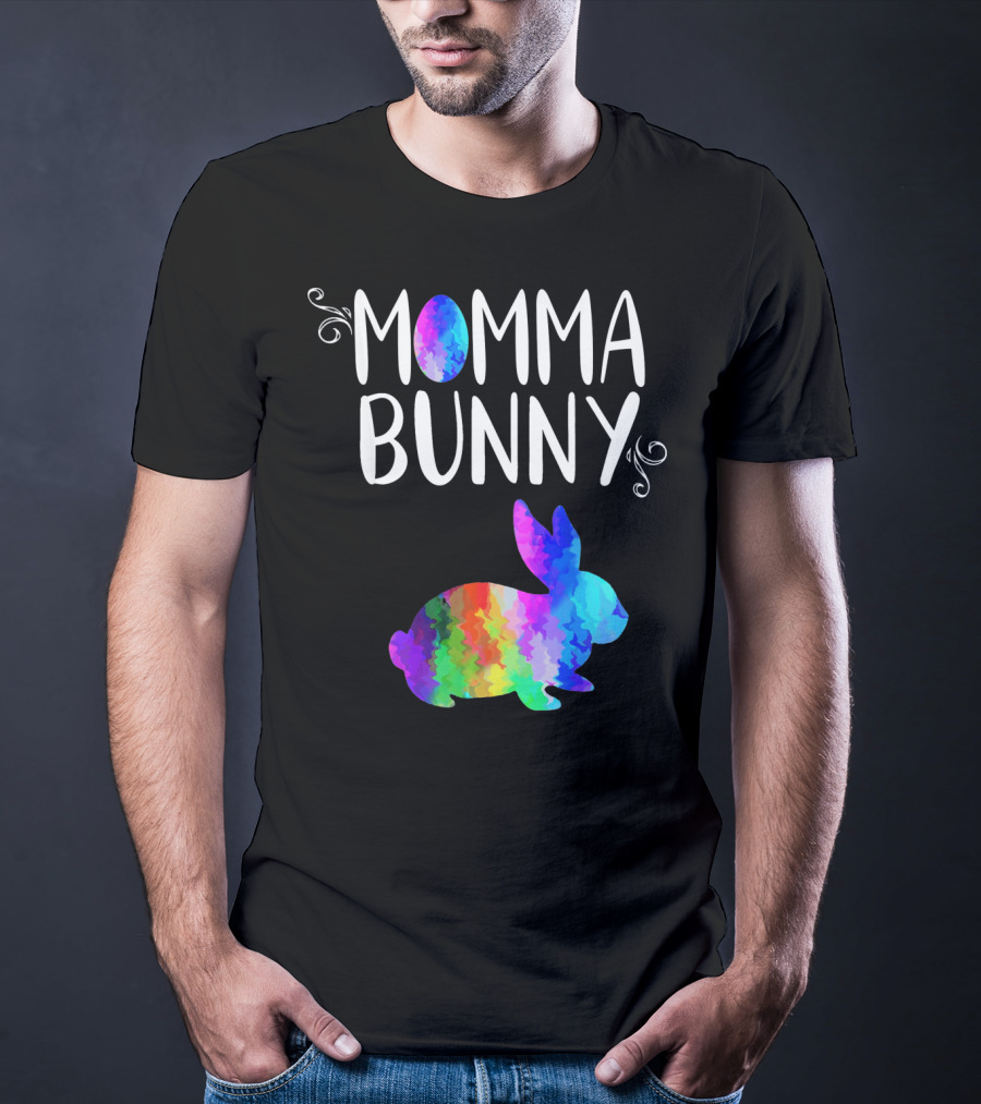 Momma Bunny Rainbow T-Shirt