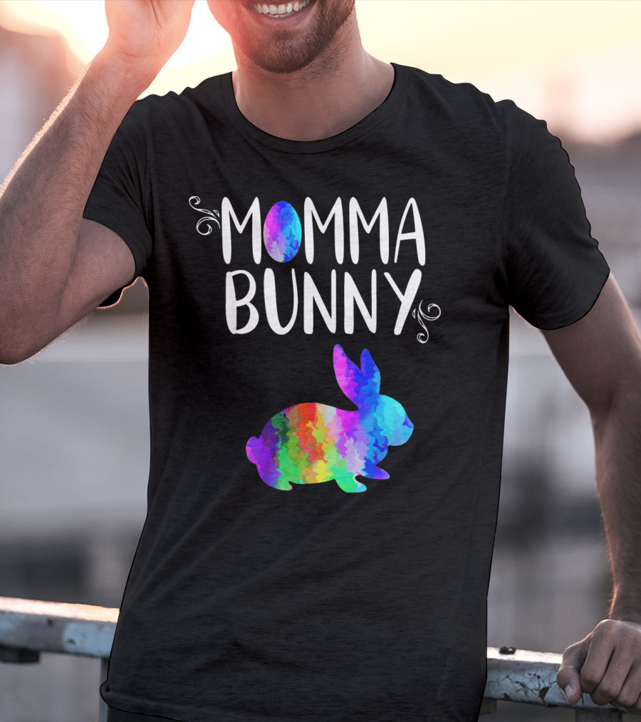 Momma Bunny Rainbow T-Shirt