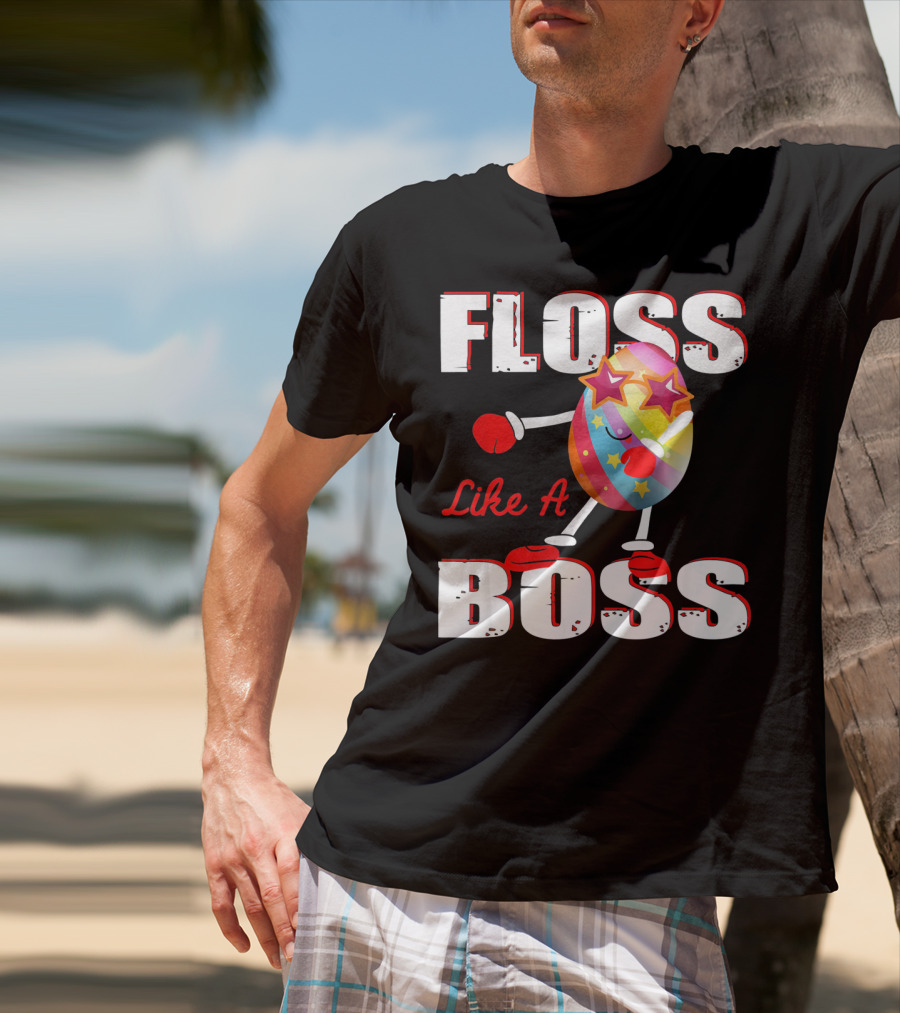 Floss Like A Boss Rainbow Star Egg T-Shirt