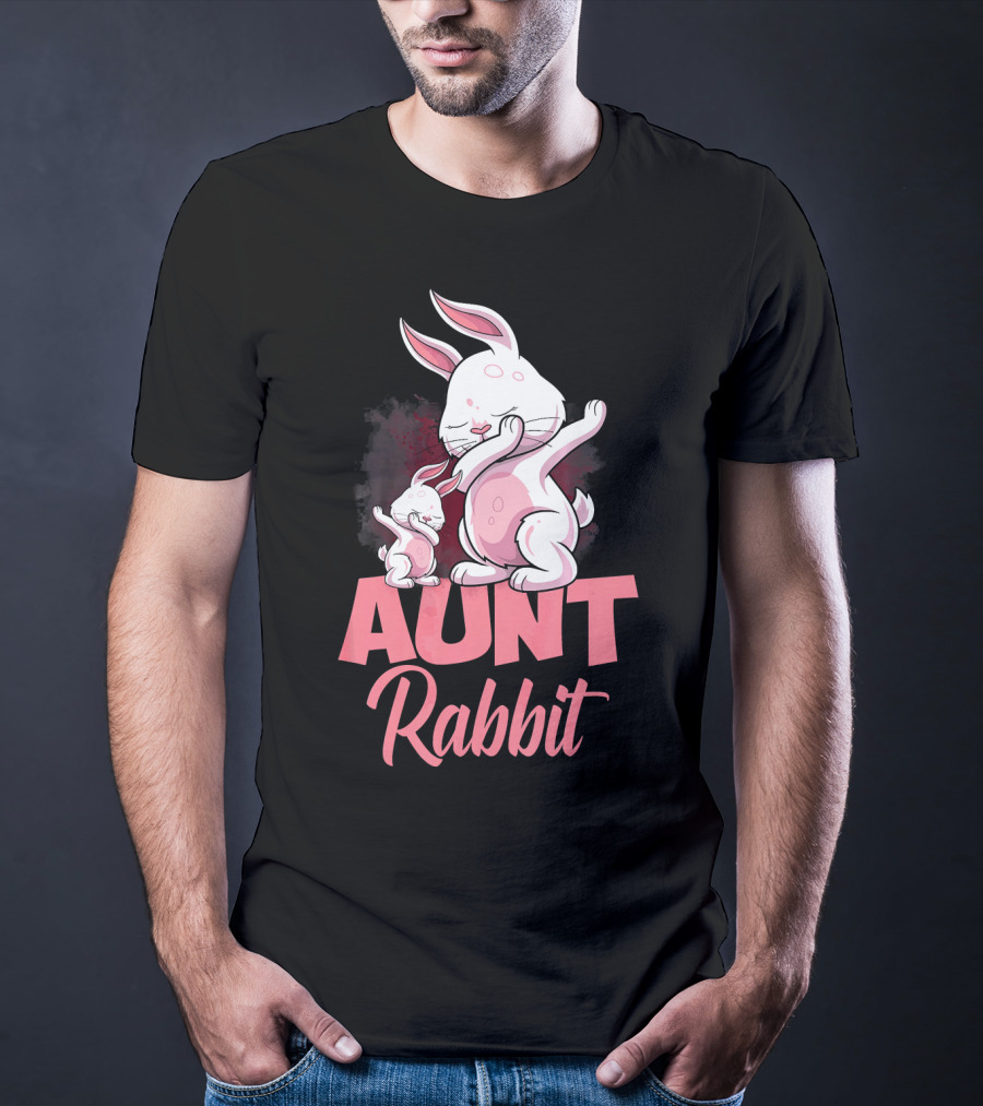 Aunt Rabbit Matching Family Bunny Fun T-Shirt