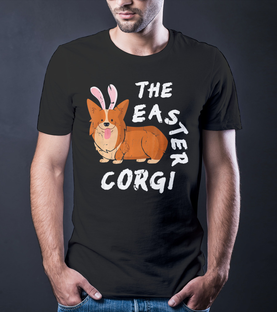The Easter Corgi Bunny Ears T-Shirt
