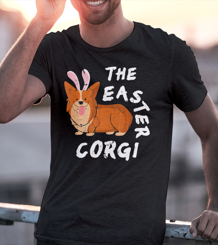 The Easter Corgi Bunny Ears T-Shirt