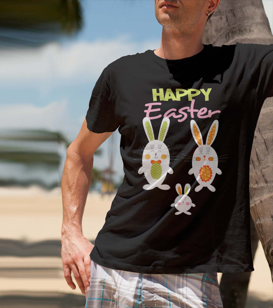 HAPPY EASTER Bunny Egg Hunt Trio T-Shirt