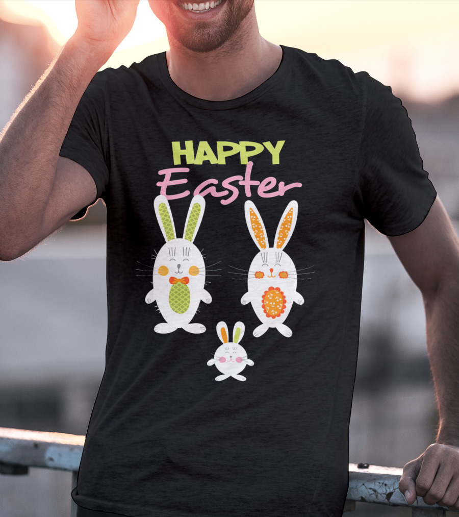 HAPPY EASTER Bunny Egg Hunt Trio T-Shirt