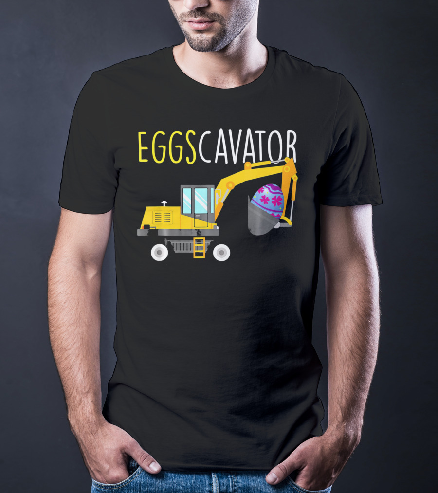 EGGSCAVATOR Funny Dinosaurs T Rex Hates Egg Hunts T-Shirt