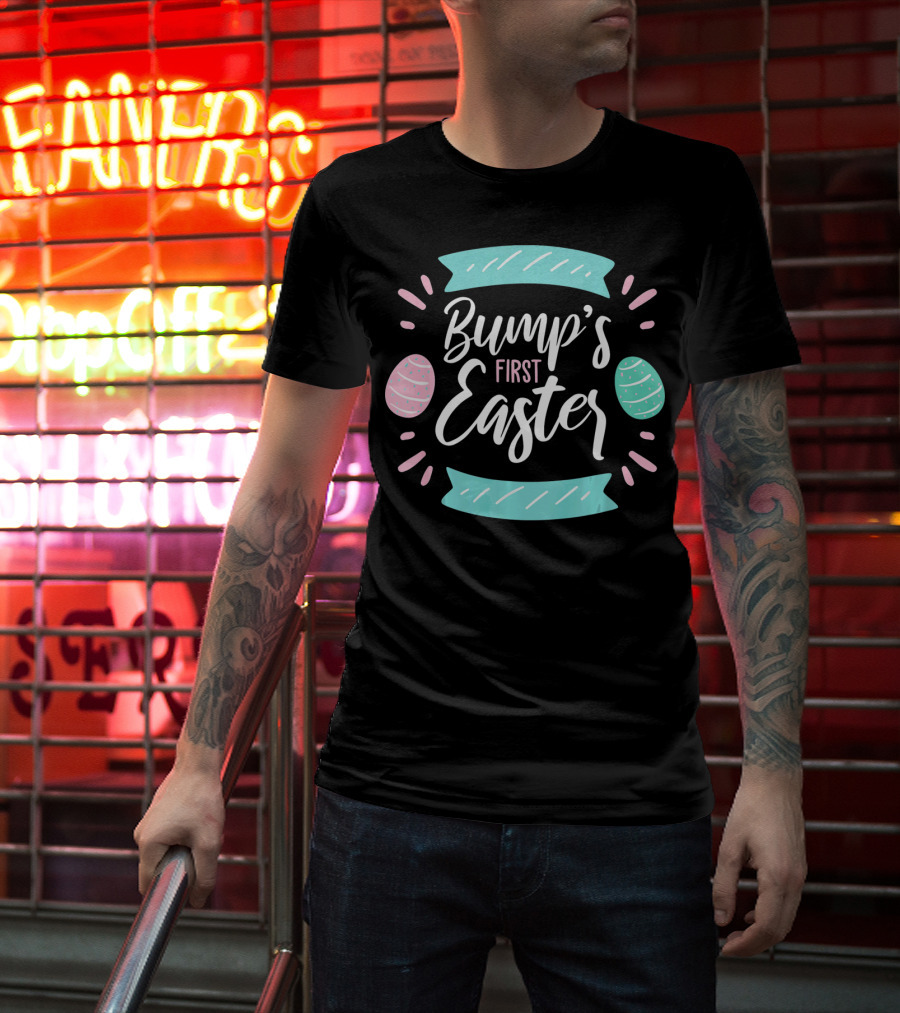 Bump's First Easter New Baby Mother Pastel Egg T-Shirt