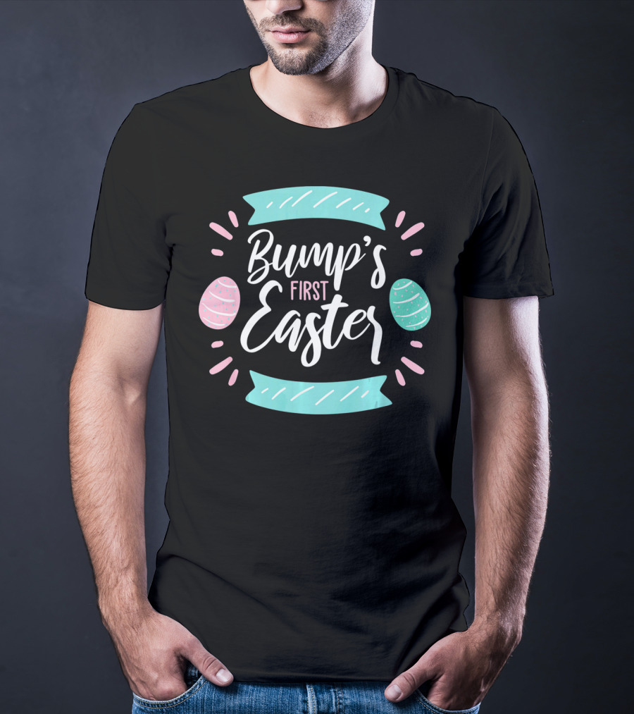 Bump's First Easter New Baby Mother Pastel Egg T-Shirt