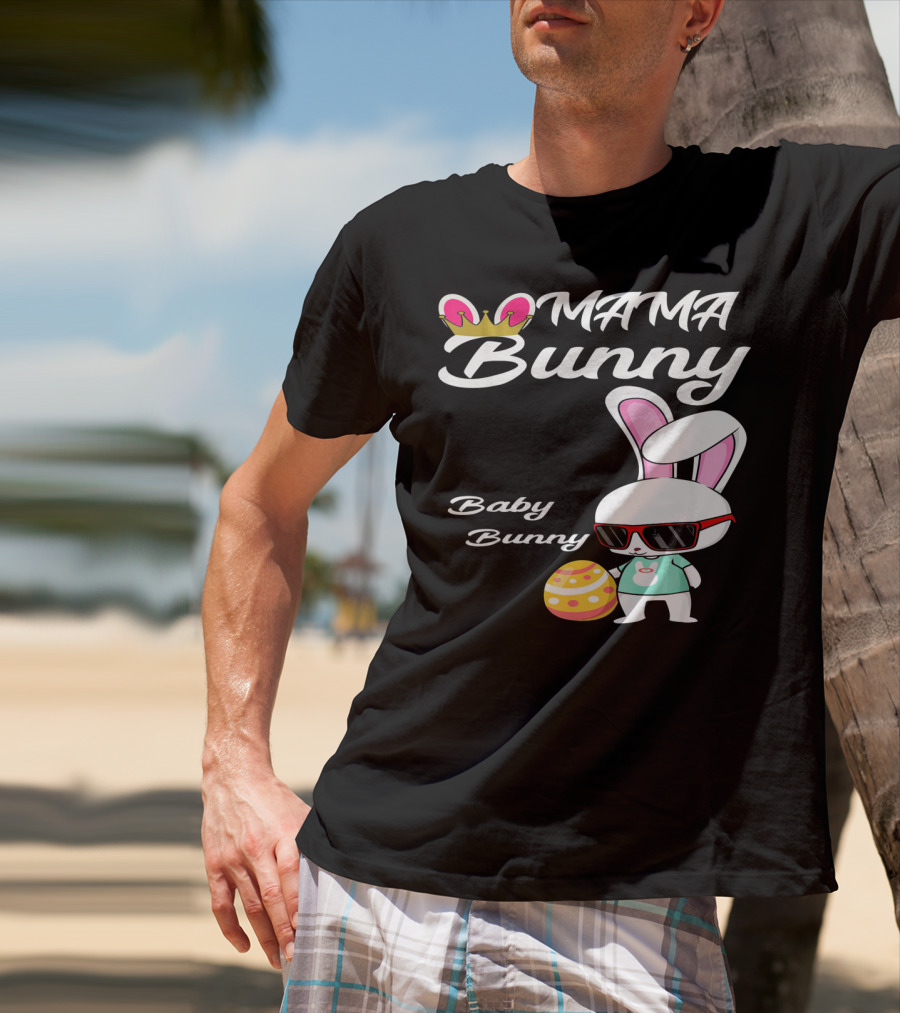Mama Bunny Baby Bunny Easter Rabbit T-Shirt