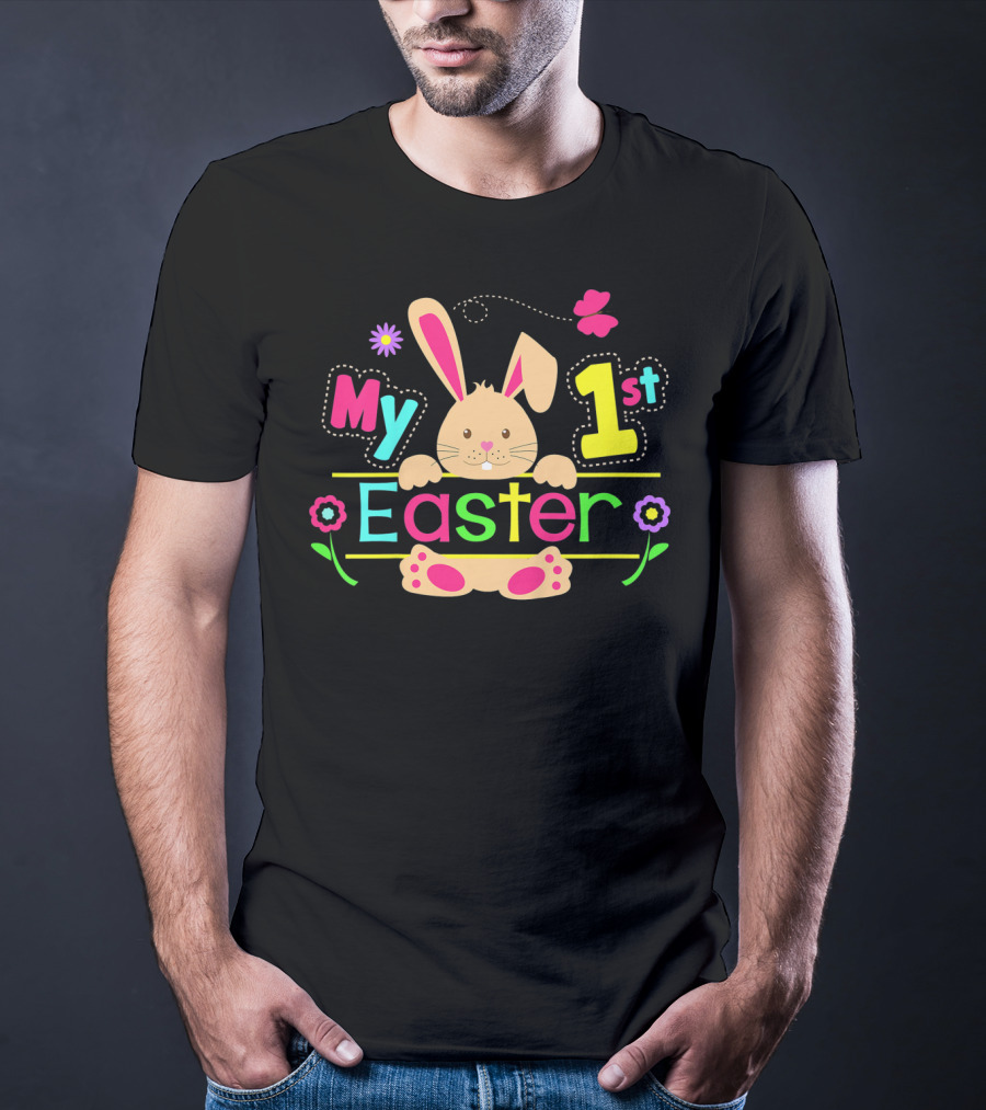 Kids My 1st Easter Bunny Flowers T-Shirt