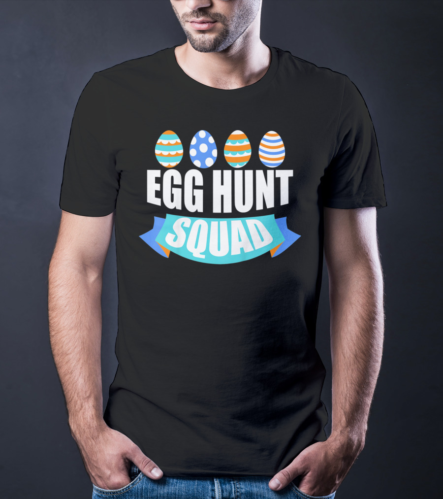 Kids Easter Egg Hunt Squad Boy Egg Hunt T-Shirt