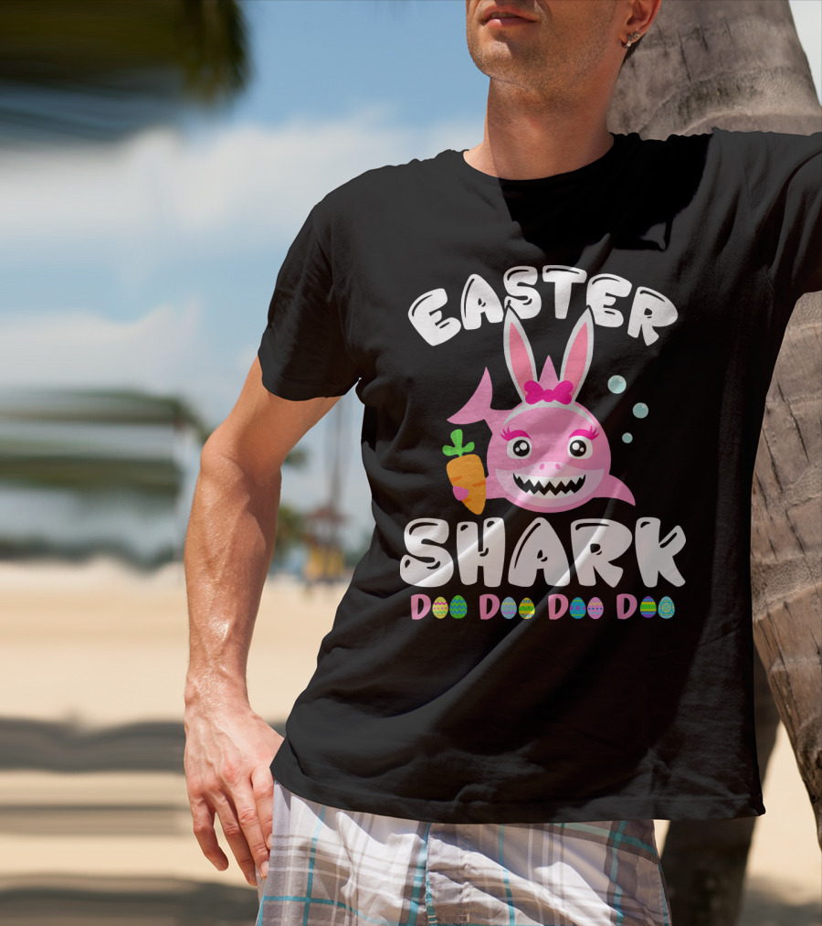 Easter Shark Bunny Doo Doo Doo Doo T-Shirt