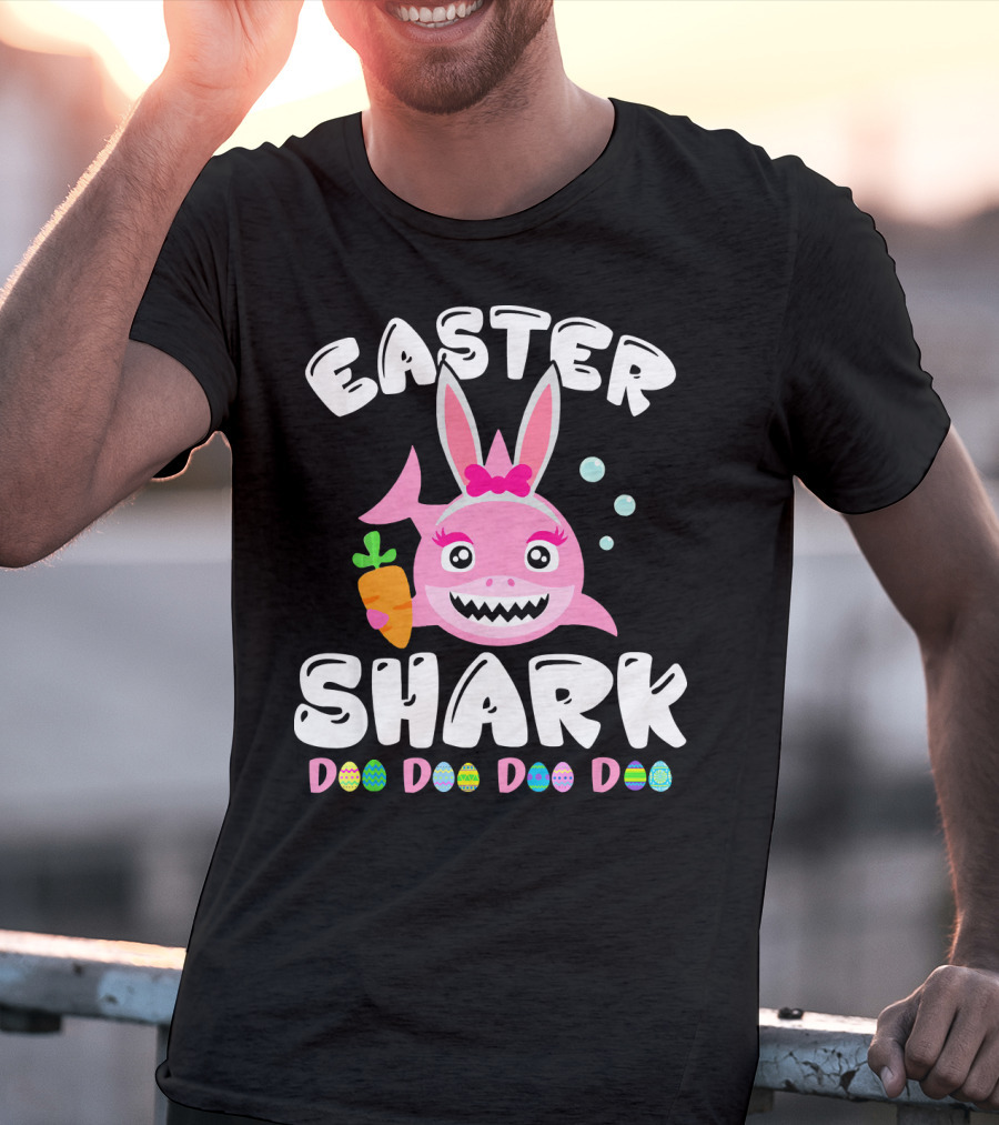 Easter Shark Bunny Doo Doo Doo Doo T-Shirt