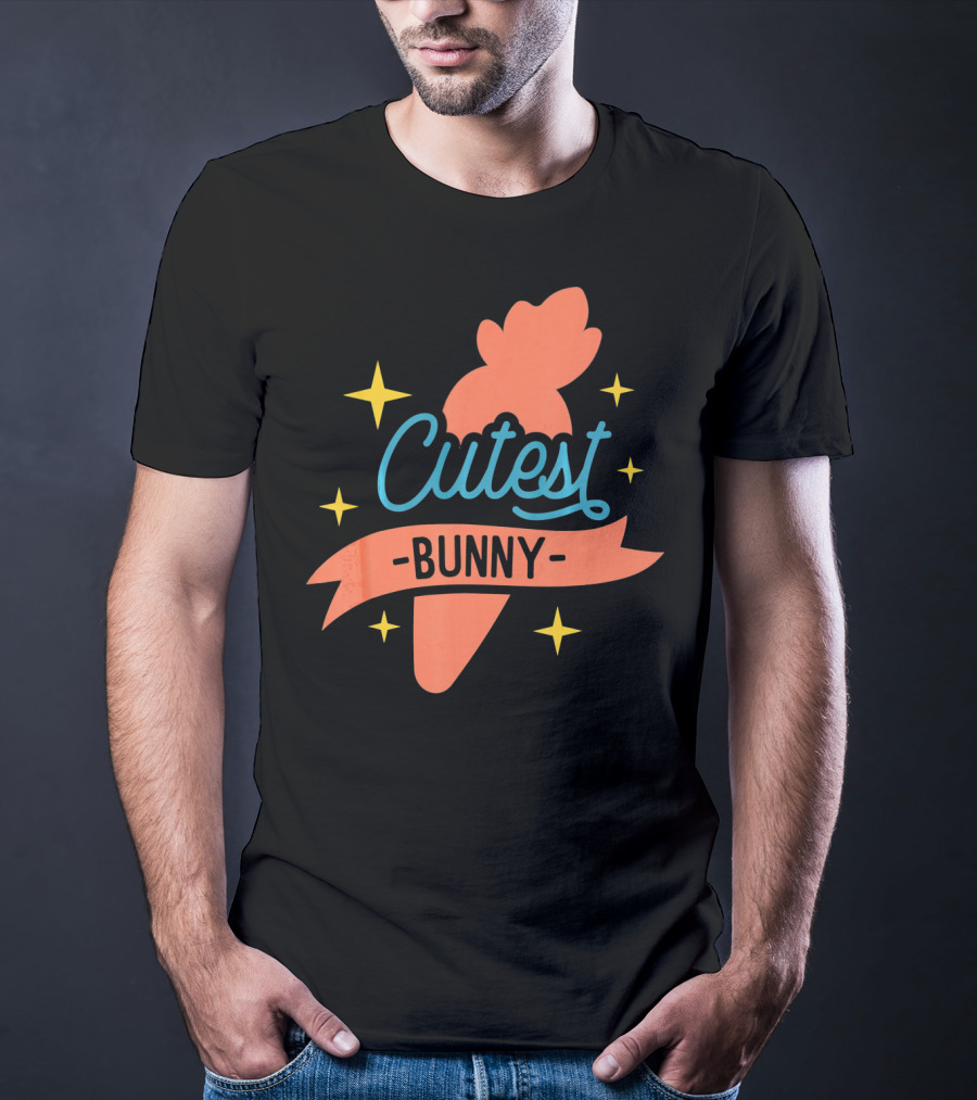 Cutest Bunny Carrot Starry Easter Egg T-Shirt