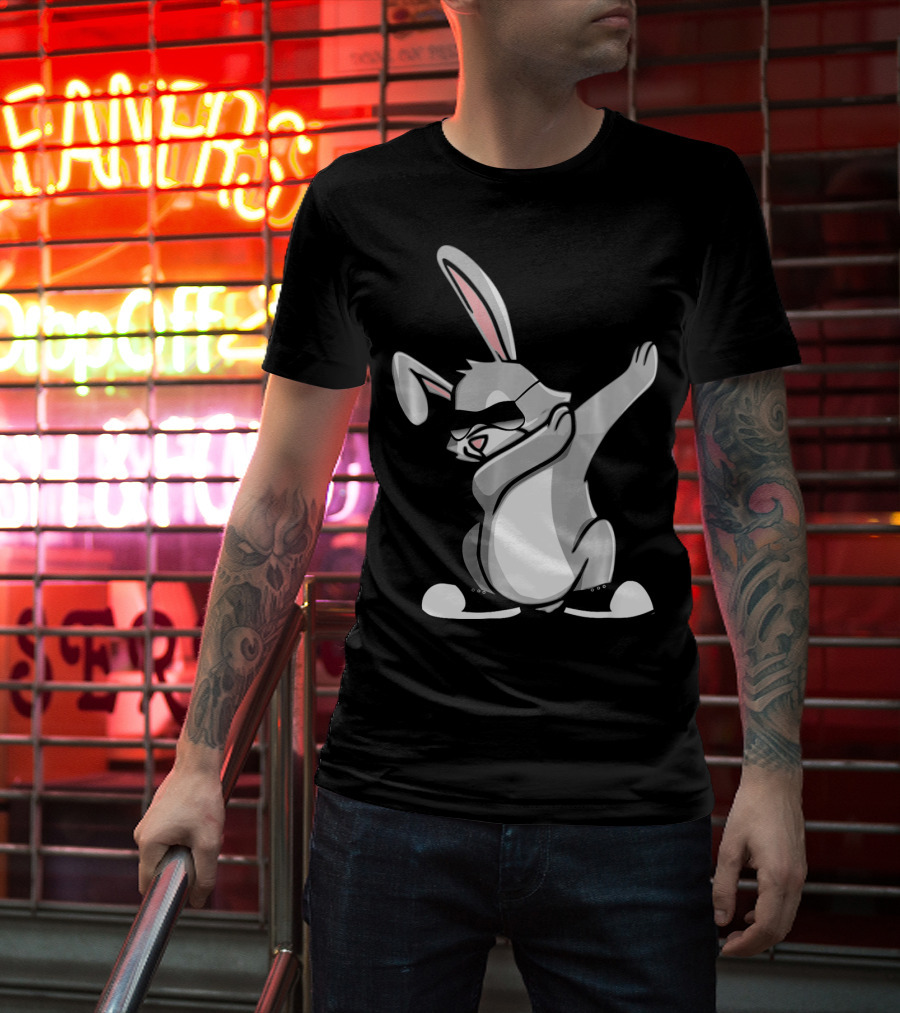 Easter Dab Bunny Women's Sunglasses Cute Rabbit Dancing T-Shirt