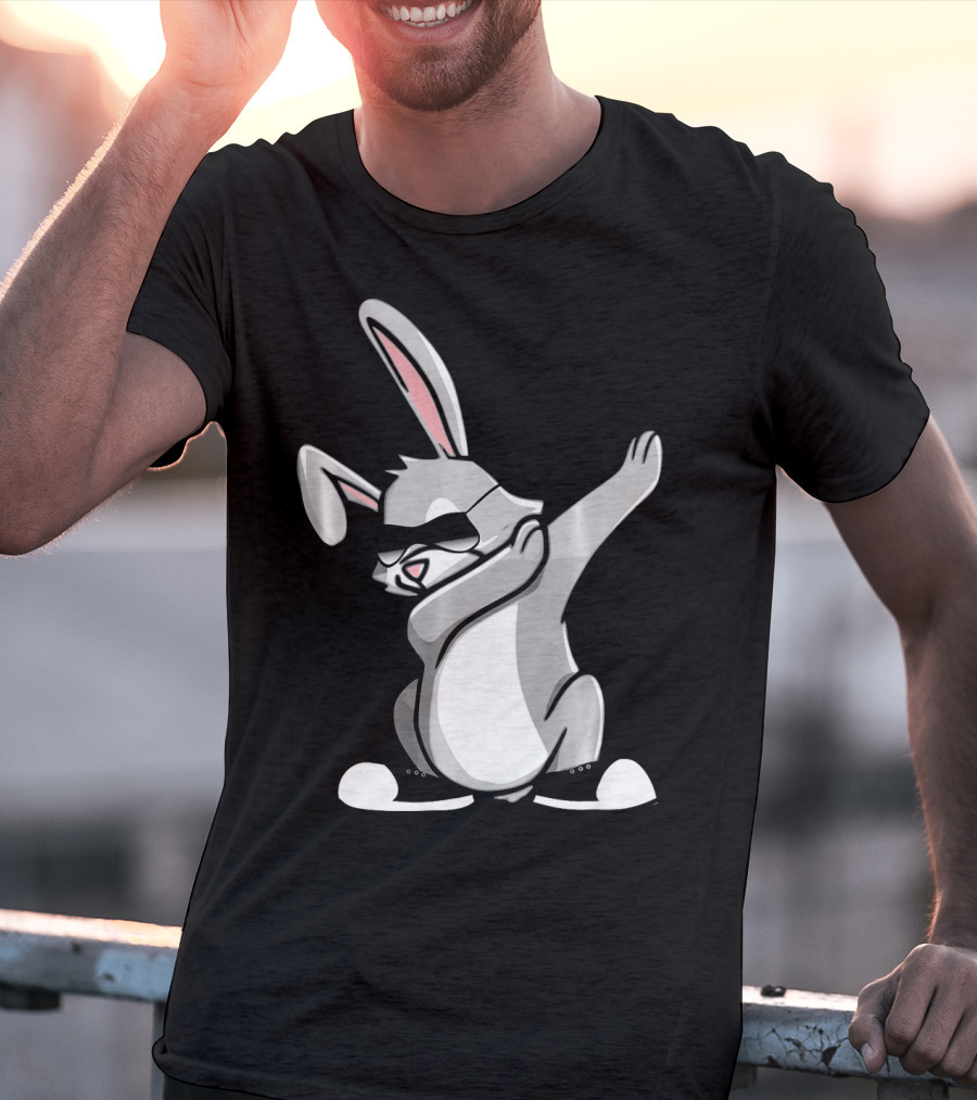 Easter Dab Bunny Women's Sunglasses Cute Rabbit Dancing T-Shirt
