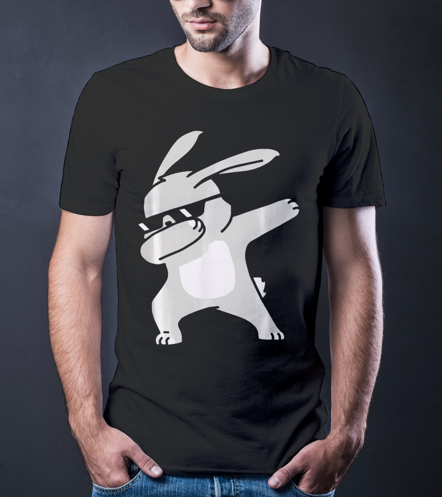 Happy Easter Day Cool Dabbing Rabbit T-Shirt