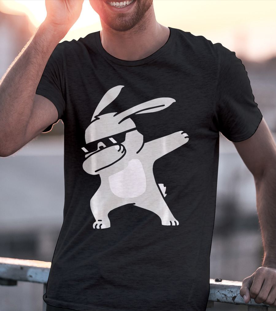 Happy Easter Day Cool Dabbing Rabbit T-Shirt