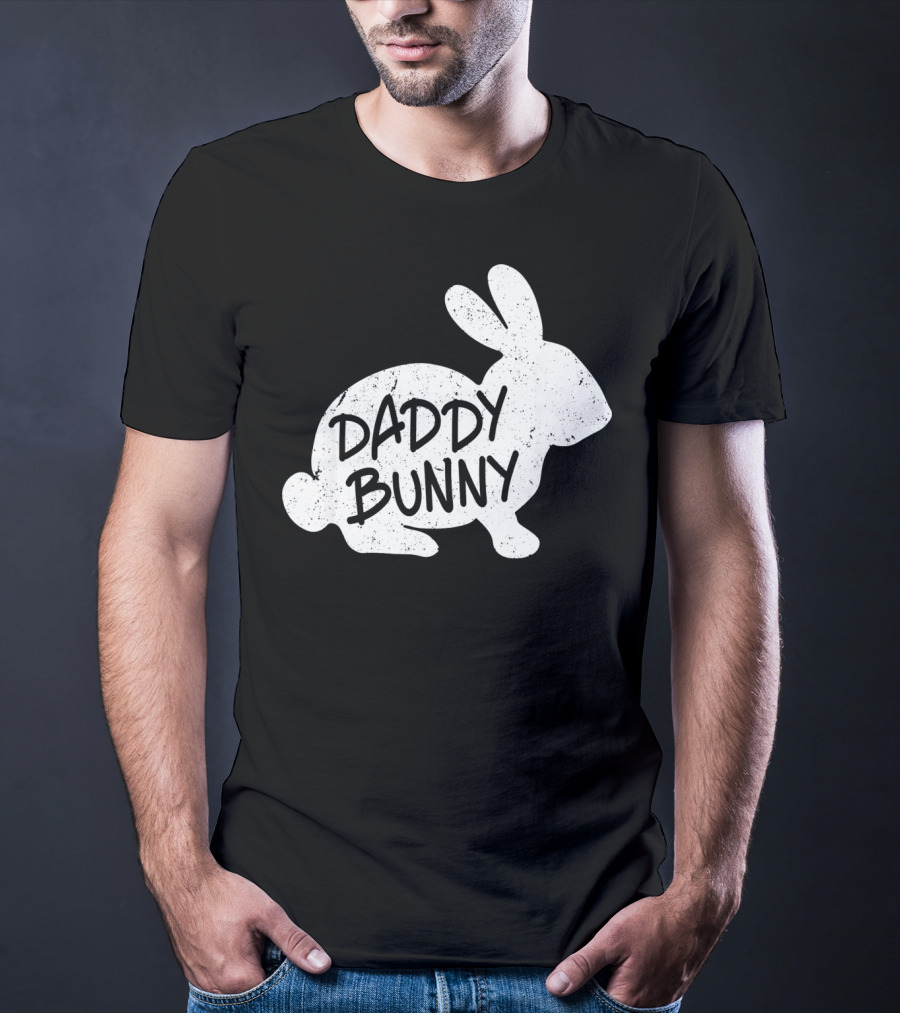 Family Matching Easter Daddy Bunny Matching T-Shirt