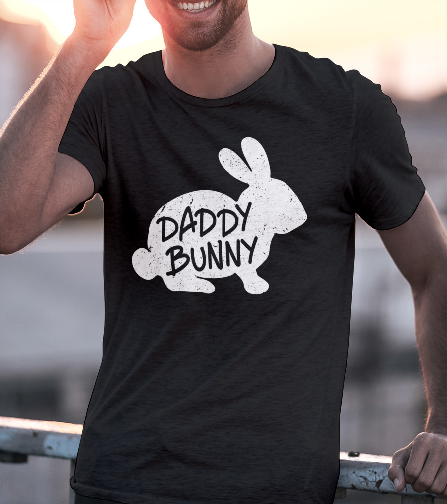 Family Matching Easter Daddy Bunny Matching T-Shirt