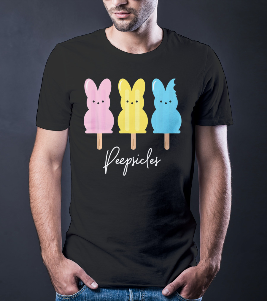 Peepsicles Fun Easter Bunny Cute Peep Popsicle T-Shirt
