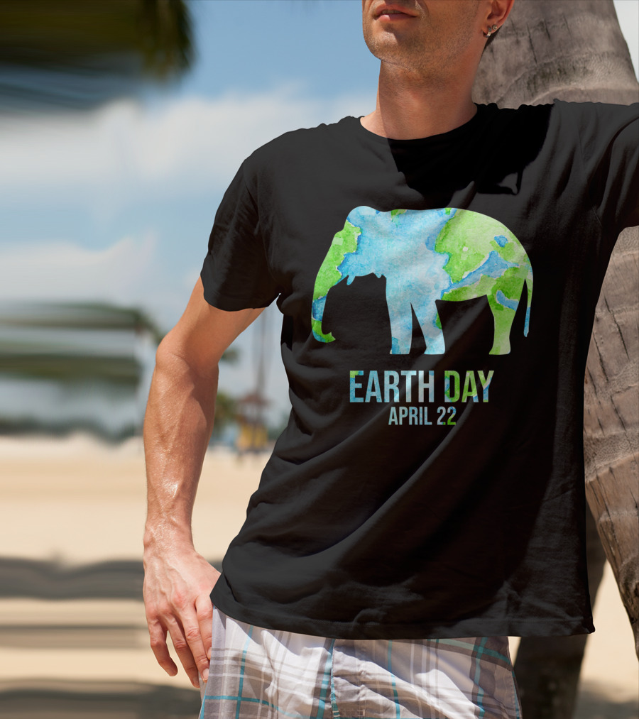 Earth Day April 22 Elephant School Event T-Shirt