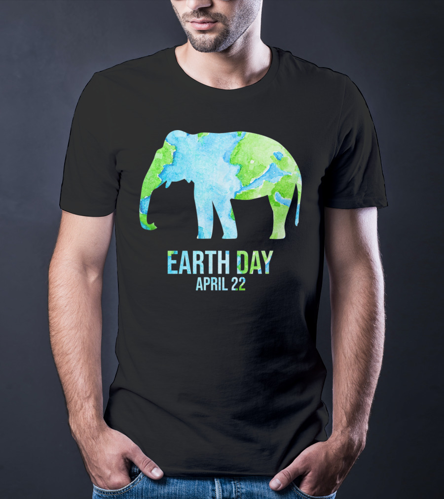 Earth Day April 22 Elephant School Event T-Shirt