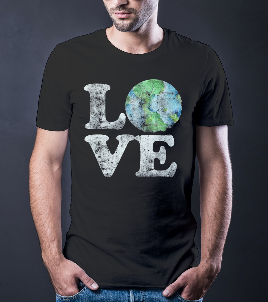 VINTAGE LOVE Your Mother Earth Planet Circle T-Shirt