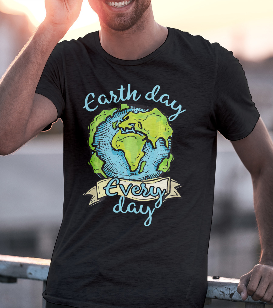 Earth Day Every Day Planet Embrace T-Shirt