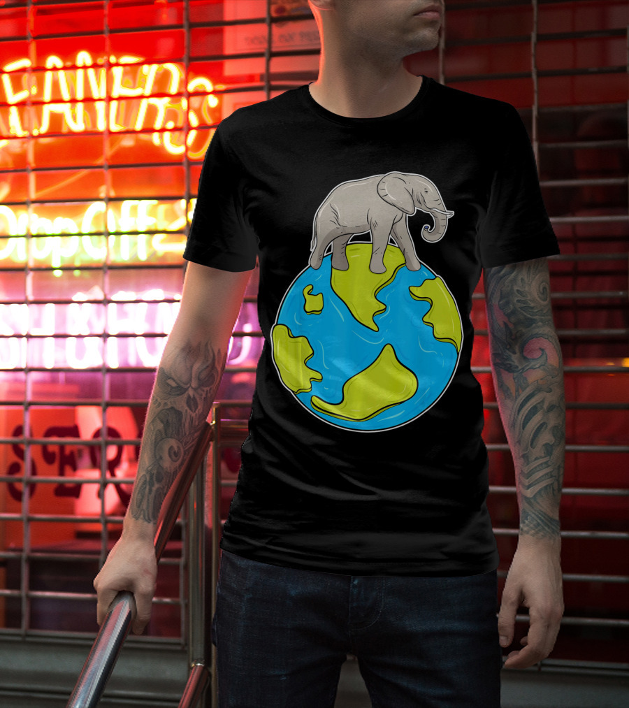Celebrate Every Day Earth Elephant T-Shirt
