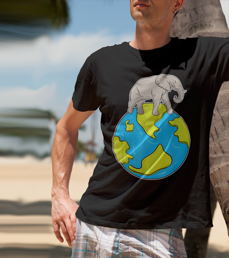 Celebrate Every Day Earth Elephant T-Shirt