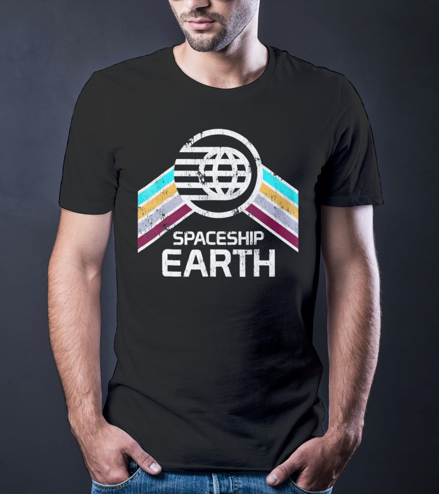 Spaceship Earth Retro T-Shirt