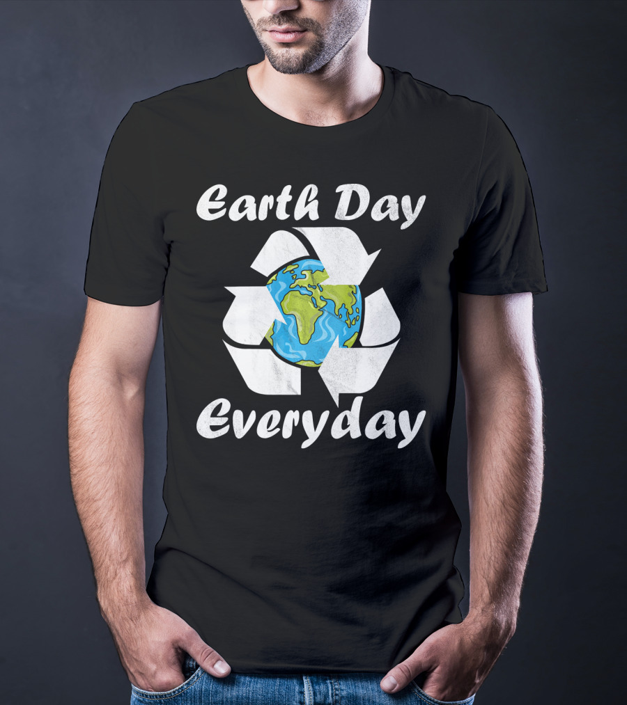 Earth Day Everyday Vintage Recycle Globe T-Shirt
