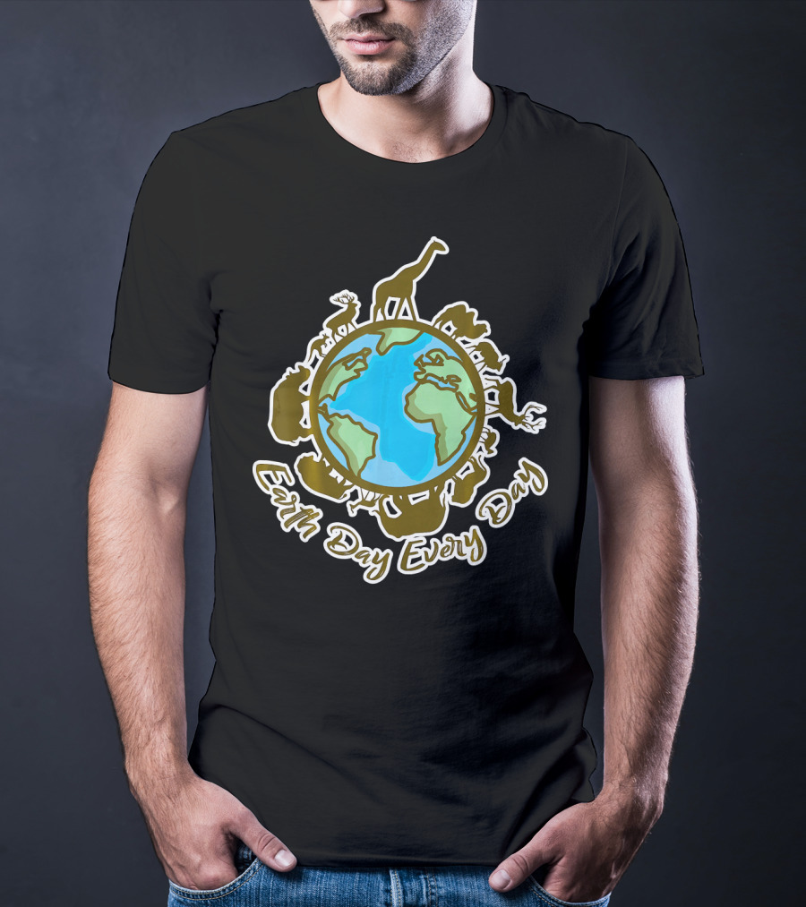 Earth Day Every Day With Animal World T-Shirt