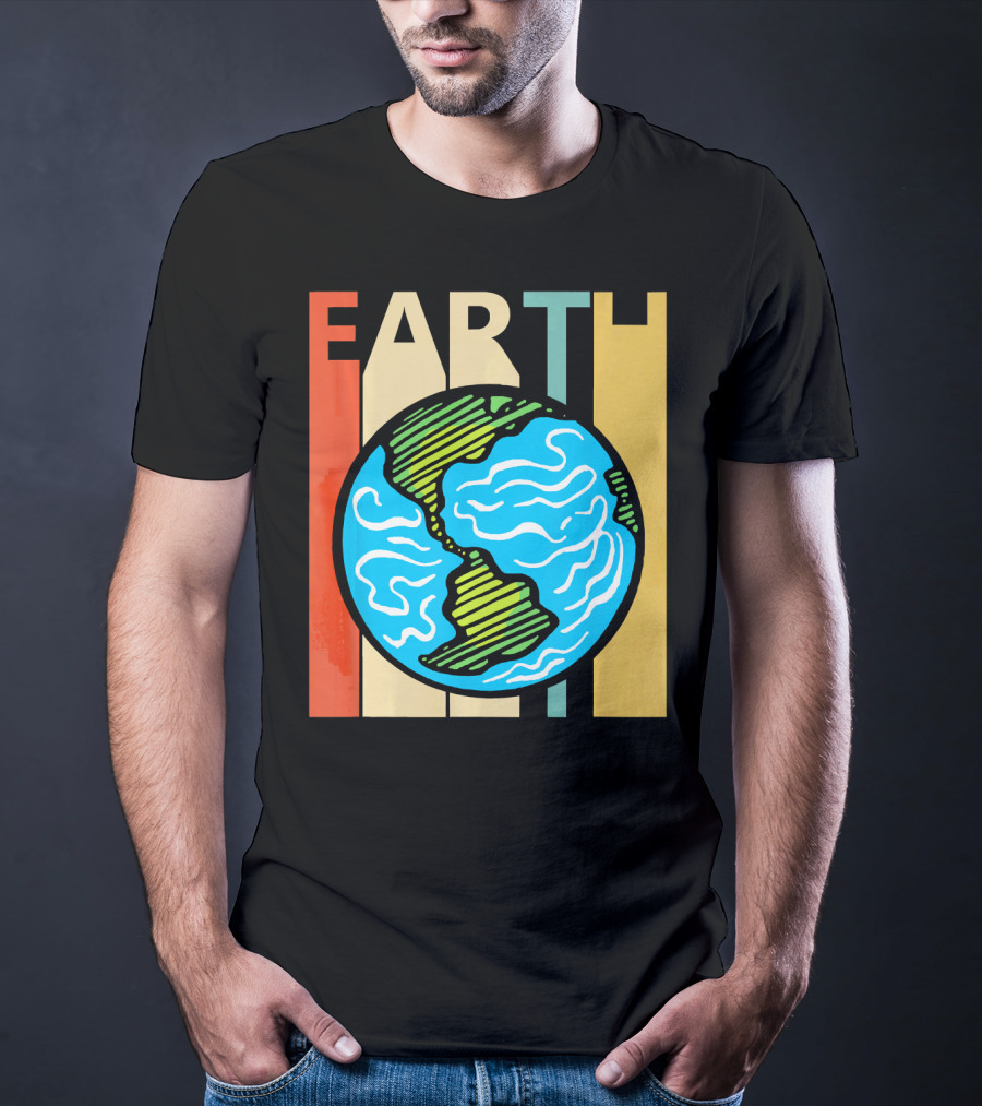 Earth Vintage Retro Planet Earth Astronomy T-Shirt