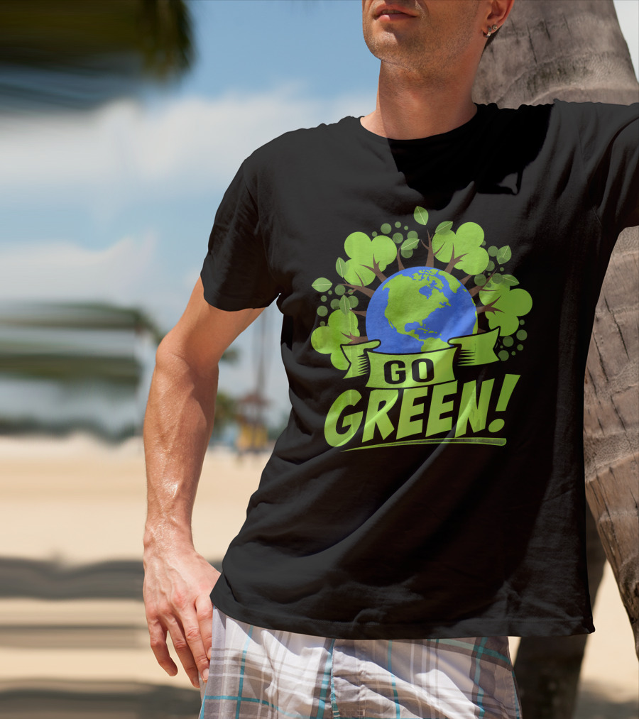 Go Green Earth Day Save Recycling T-Shirt