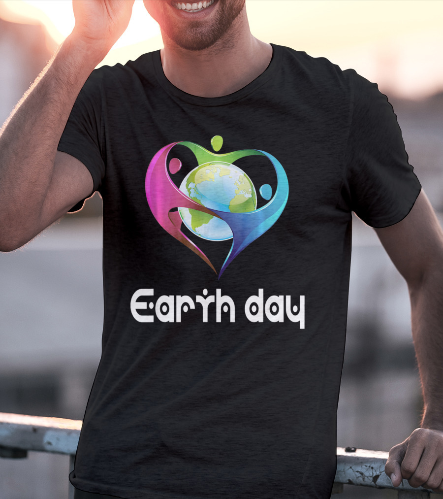 Earth Day Heart Globe Unity T-Shirt