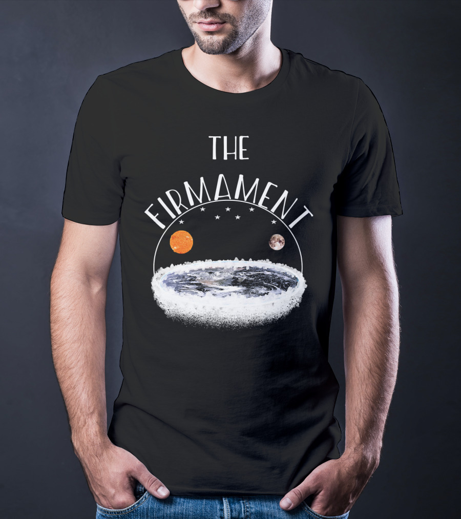 The Firmament Dome Flat Earth Society Sun Moon Stars T-Shirt