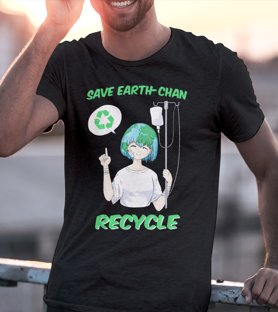 Save Earth-chan Recycle Earth Day T-Shirt