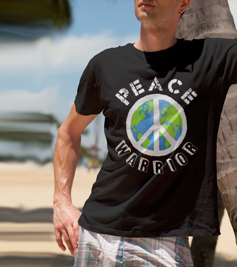 Peace Warrior Earth World Peace T-Shirt