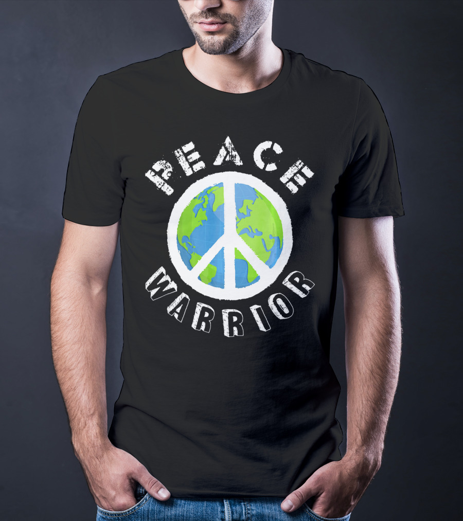 Peace Warrior Earth World Peace T-Shirt