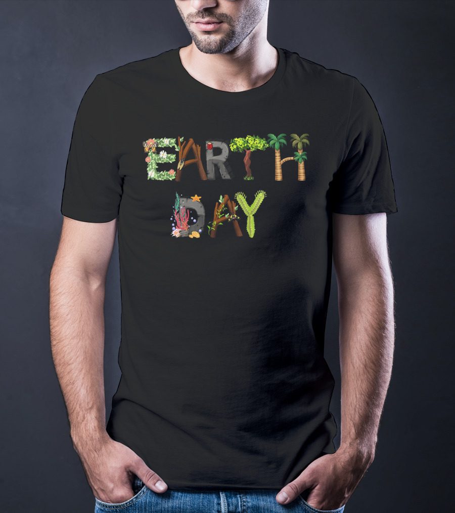 Earth Day Kids Women Nature Elements Eco T-Shirt