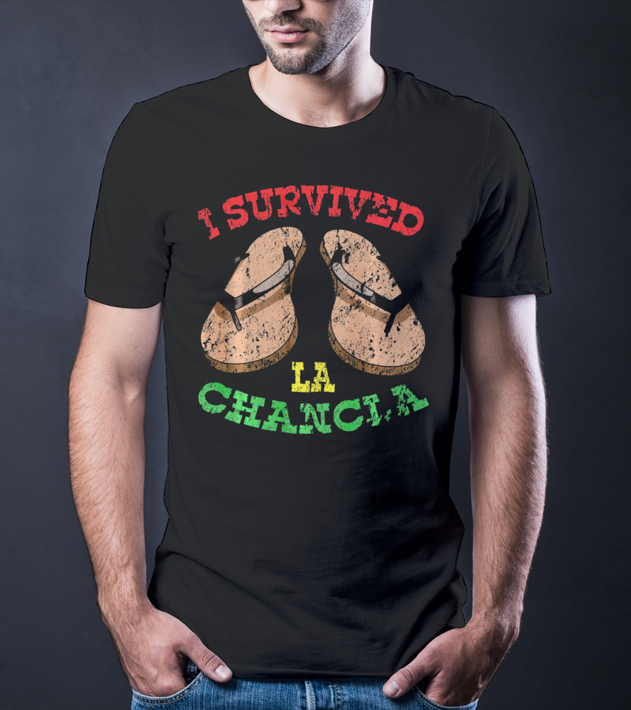 I Survived La Chancla Mexico Cinco Sandals T-Shirt
