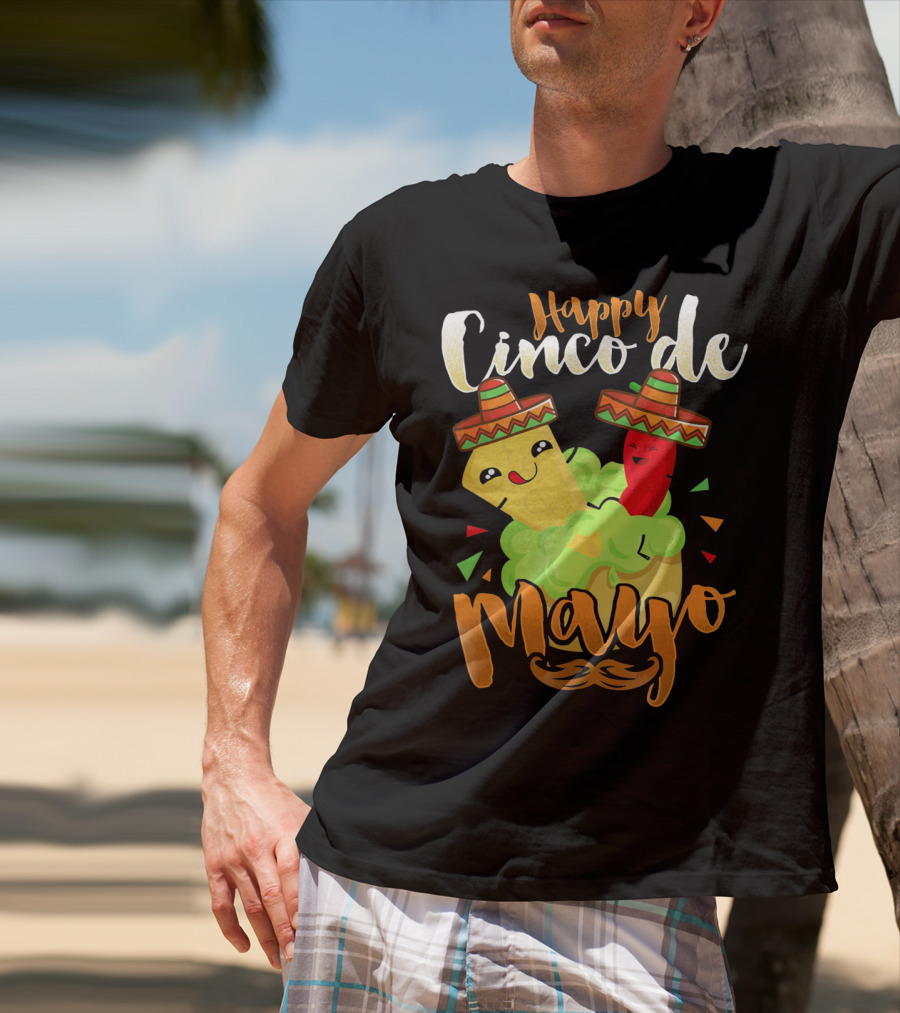 Happy Cinco De Mayo Nacho Guacamole Cinco De Mayo T-Shirt