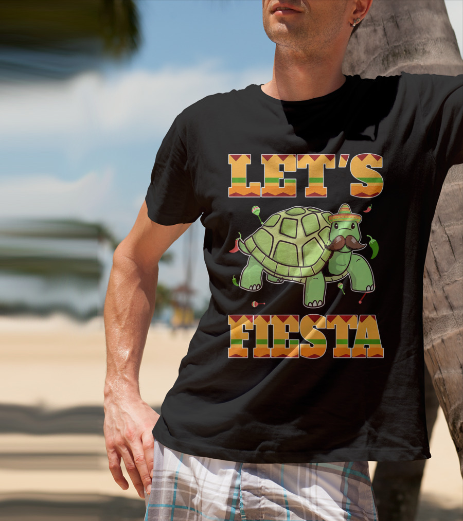 Let's Fiesta Turtle Cinco De Mayo Mexican T-Shirt